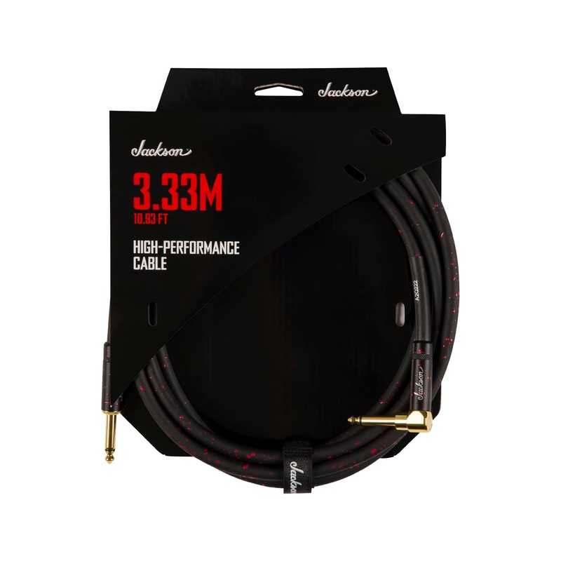 jackson-10-93-ft-high-performance-cable-black-red Jackson 10.93 FT High Performance Cable, Black/Red