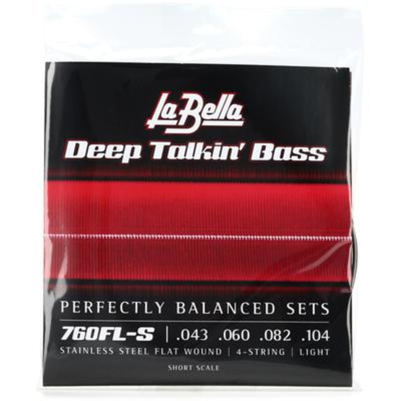 la-bella-760fl-s-deep-talkin-bass-flats-light-short-scale La Bella 760FL-S Deep Talkin' Bass, Flats - Light, Short Scale
