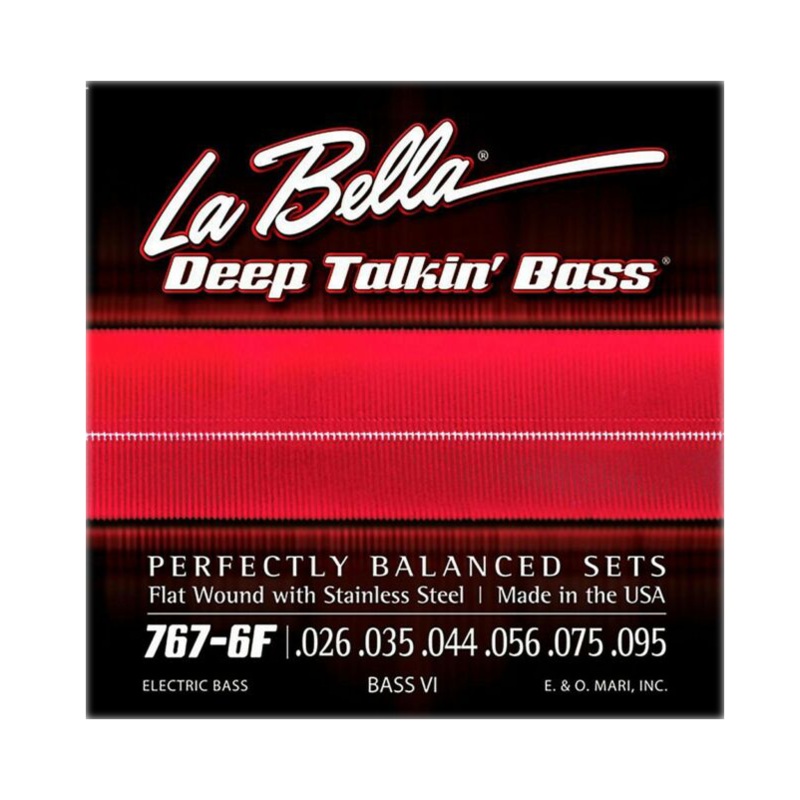 la-bella-767-6f-flatwound-bass-vi-strings La Bella 767-6F Flatwound Bass VI Strings