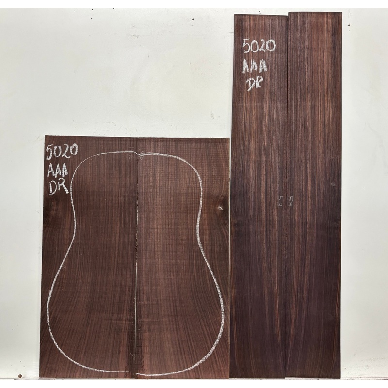 east-indian-rosewood-dreadnought-aaa-grade-guitar-back-side-set-5020 East Indian Rosewood Dreadnought AAA Grade Guitar Back & Side Set #5020
