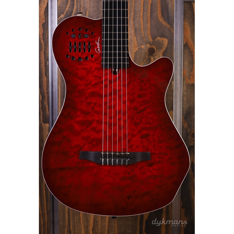 godin-acs-multiac-grand-concert-quilted-maple-trans-red Godin ACS Multiac Grand Concert Quilted Maple Trans Red