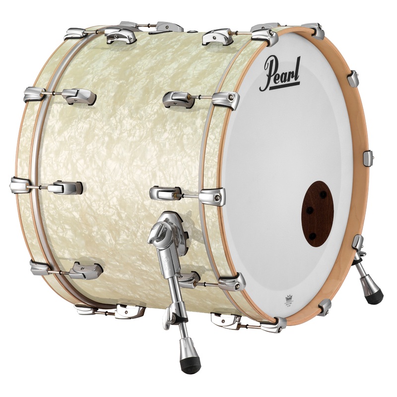 pearl-music-city-custom-26-x18-reference-series-bass-drum-w-bb3-mount-nicotine-white-marine-pearl-rf2618bb-c405 Pearl Music City Custom 26"x18" Reference Series Bass Drum w/BB3 Mount NICOTINE WHITE MARINE PEARL RF2618BB/C405