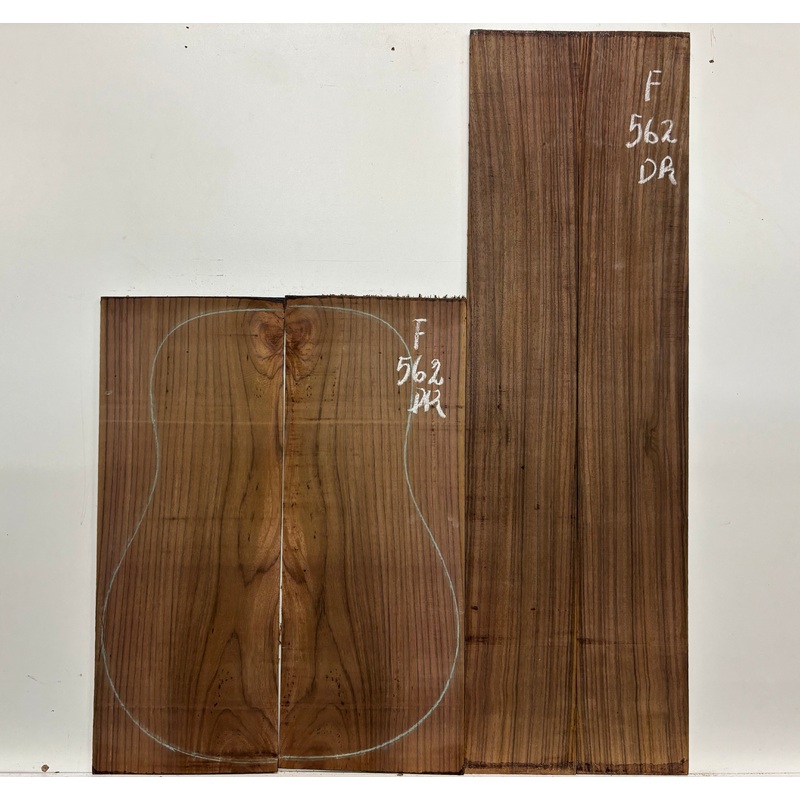 figured-indian-rosewood-dreadnought-guitar-back-side-set-562 Figured Indian Rosewood Dreadnought Guitar Back & Side Set #562