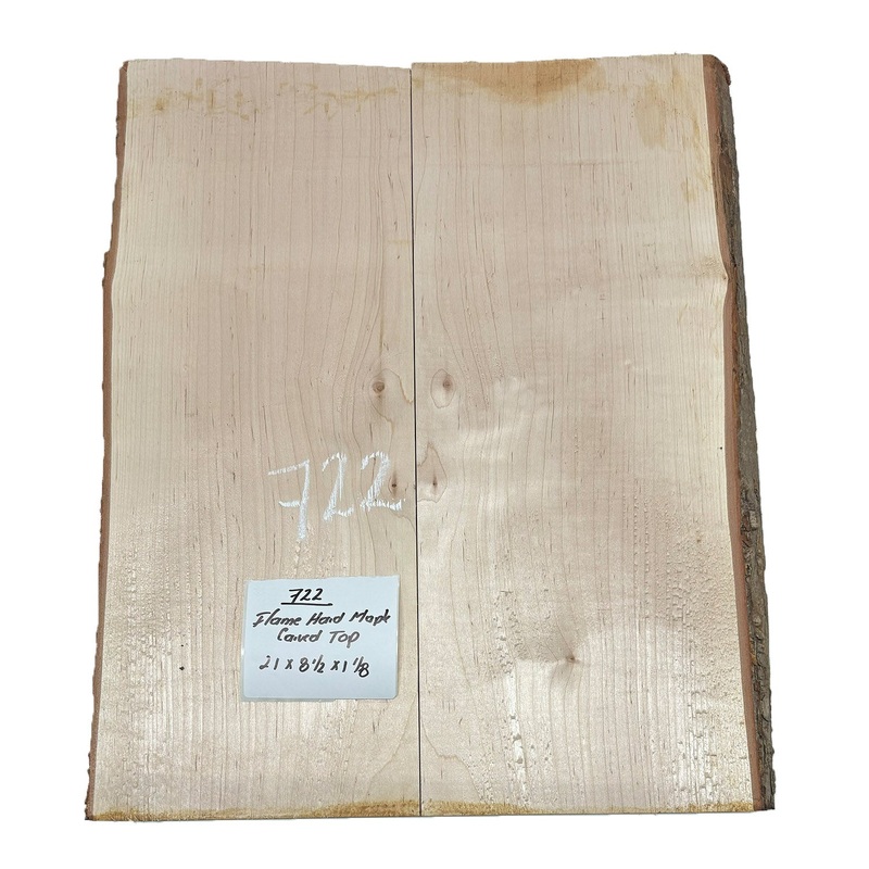 flame-hard-maple-guitar-carved-top-21-x-8-1-2-x-1-1-8-722 Flame Hard Maple Guitar Carved Top 21" x 8-1/2" x 1-1/8" #722