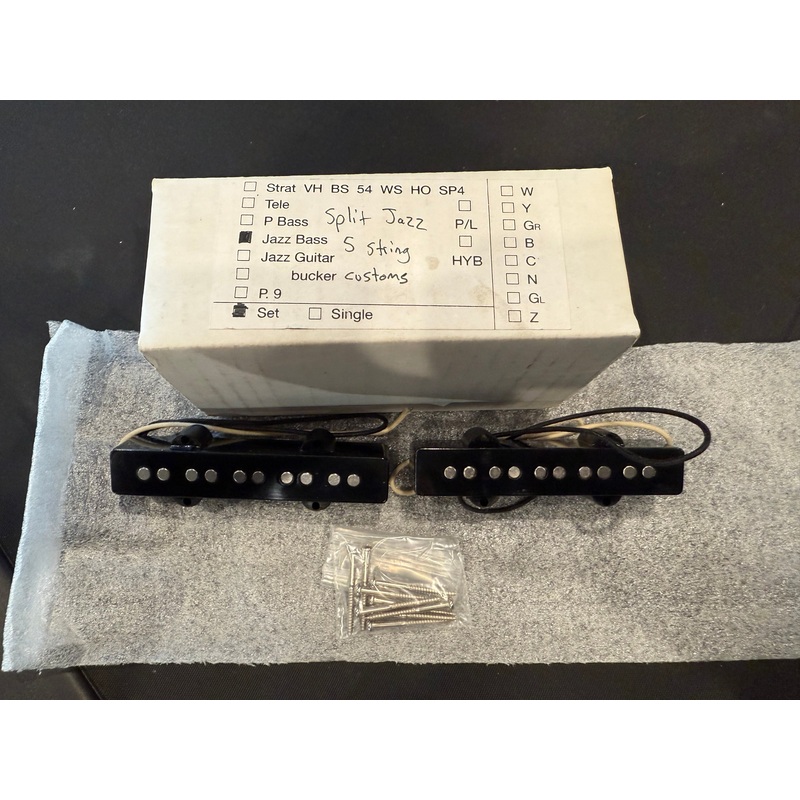 lindy-fralin-5-string-split-jazz-bass-pickup-set-black Lindy Fralin 5-string Split Jazz Bass Pickup Set - Black