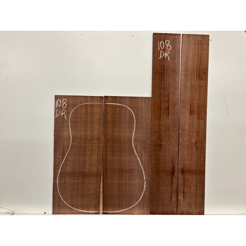 purpleheart-dreadnought-guitar-back-side-set-108 Purpleheart Dreadnought Guitar Back & Side Set #108