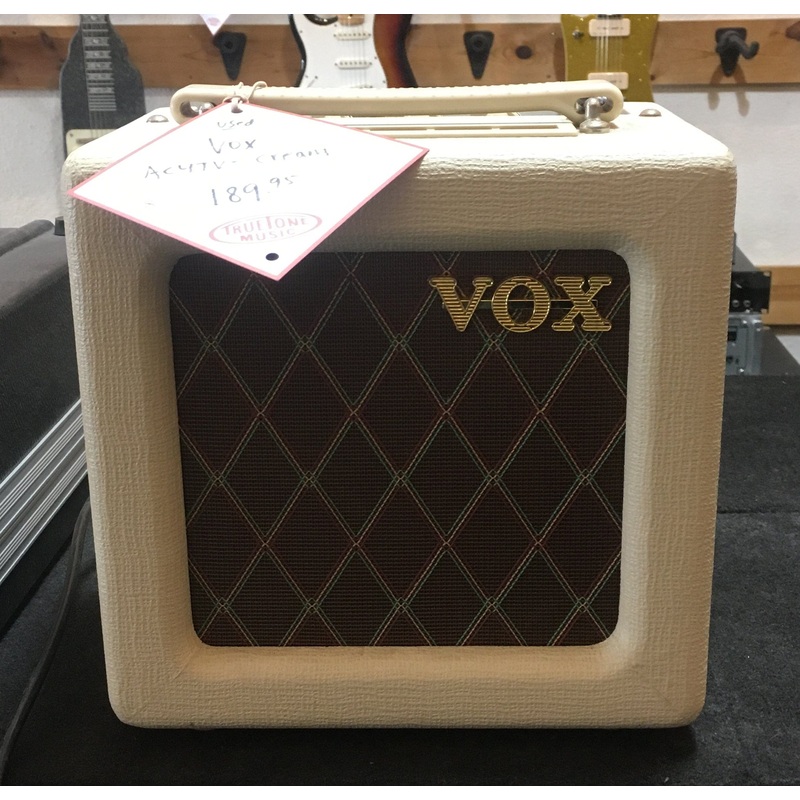 used-vox-ac4tv-cream-guitar-amplifier-combo Used Vox AC4TV Cream Guitar Amplifier Combo