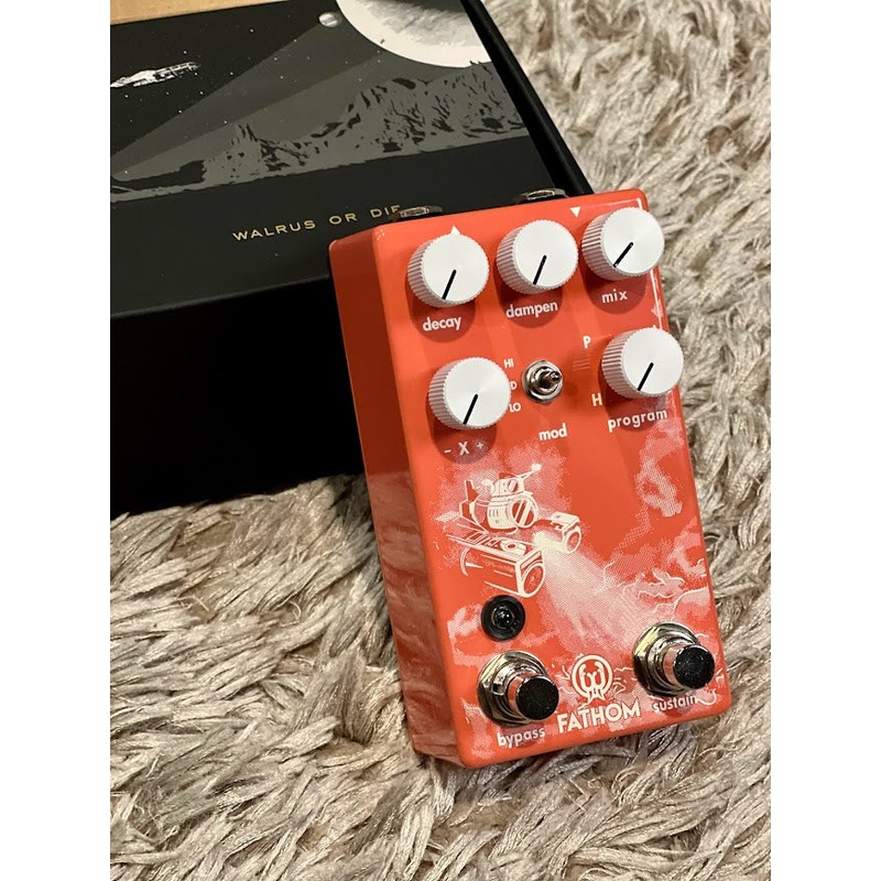 walrus-audio-fathom-multi-function-reverb-in-coral-series Walrus Audio Fathom Multi-Function Reverb in Coral Series