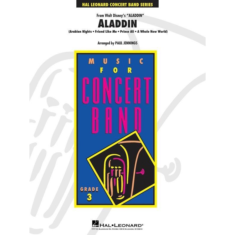 aladdin-medley-alan-menken-concert-band-chart-grade-3 Aladdin (Medley), Alan Menken Concert Band Chart Grade 3