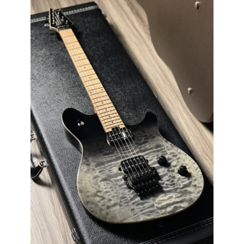 evh-wolfgang-wg-standard-qm-with-baked-maple-fb-in-black-fade EVH Wolfgang WG Standard QM with Baked Maple FB in Black Fade