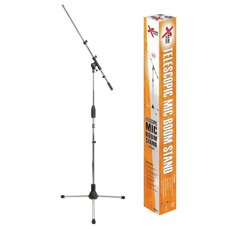 xtreme-telescopic-microphone-boom-stand-with-tripod-base Xtreme Telescopic Microphone Boom Stand with Tripod Base