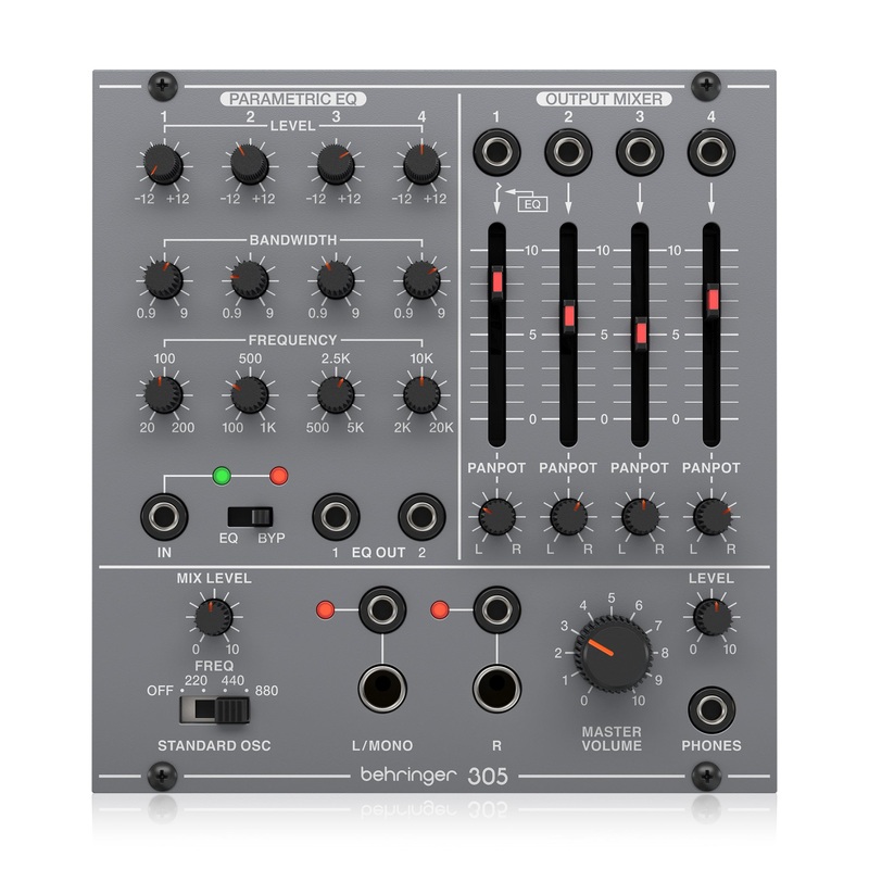 behringer-305-eq-mixer-output-eurorack-module Behringer 305 EQ / Mixer / Output Eurorack Module
