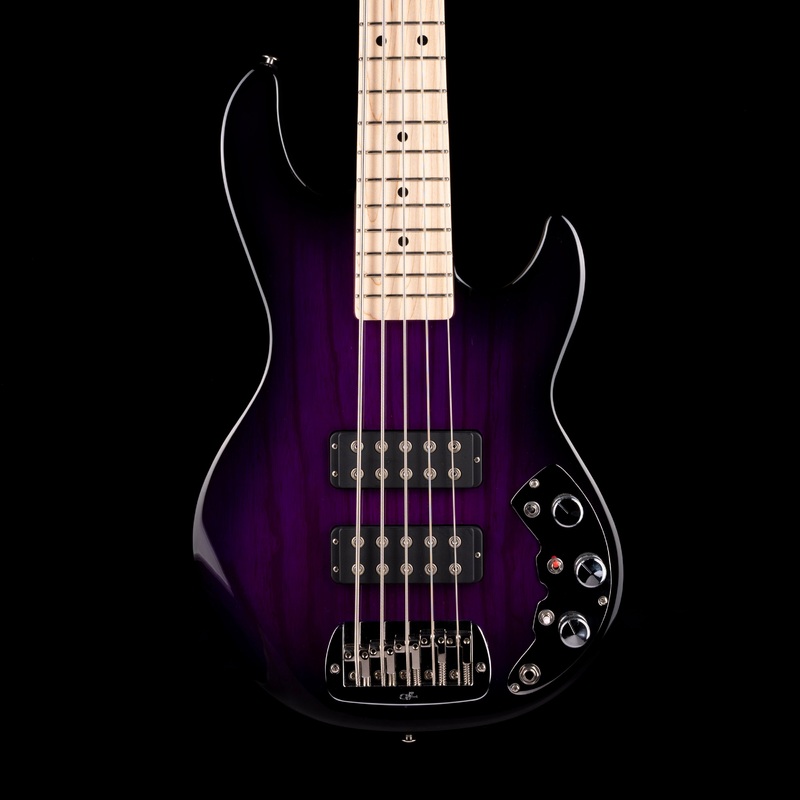 g-l-clf-research-series-750-l-2500-5-string-bass-purple-burst-with-gig-bag G&L CLF Research Series 750 L-2500 5-String Bass Purple Burst With Gig Bag