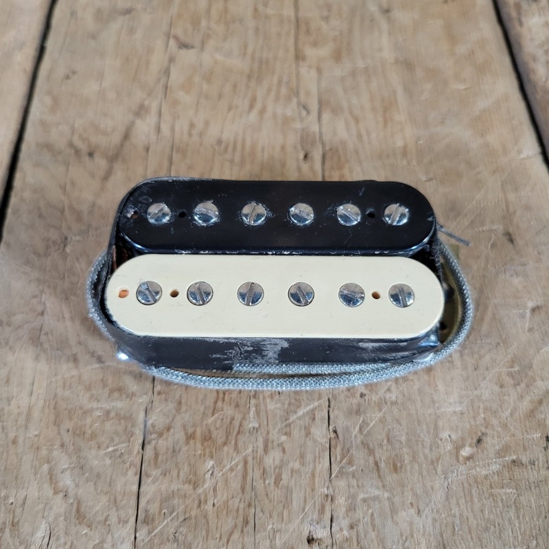 gibson-1980s-patent-number-humbucker-bridge-zebra-nos-split-coil Gibson 1980s Patent Number Humbucker Bridge Zebra NOS Split Coil