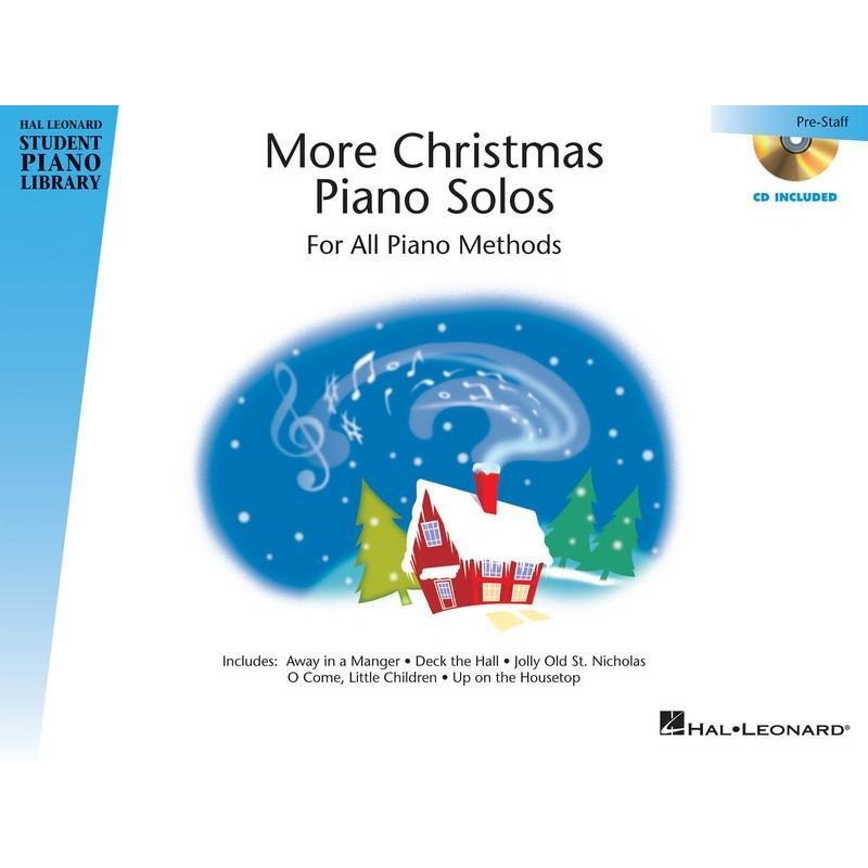hal-leonard-student-piano-library-pre-staff-more-christmas-piano-solos-book-cd-pack Hal Leonard Student Piano Library Pre-Staff - More Christmas Piano Solos Book/CD Pack