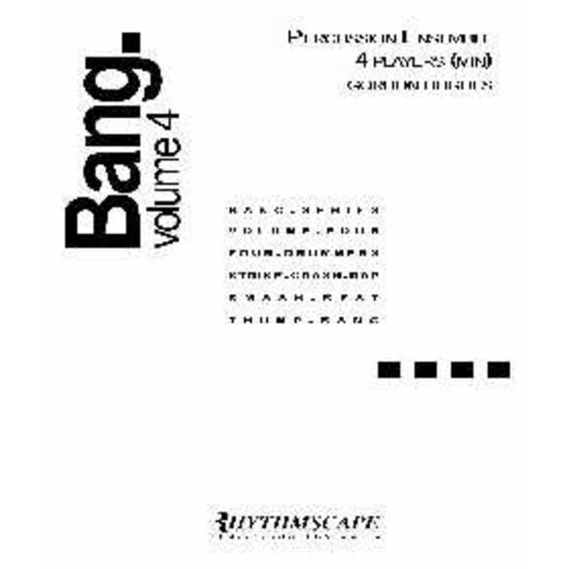 hughes-bang-volume-4-percussion-ensemble Hughes - Bang. Volume 4, Percussion Ensemble