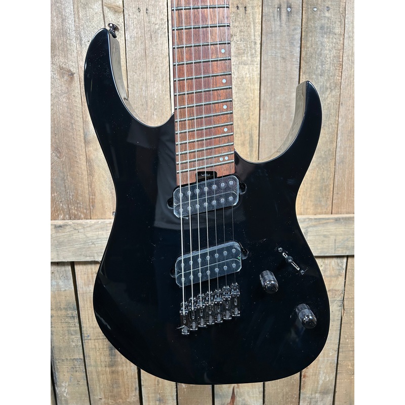 ibanez-rg-standard-rgms7-multi-scale-7-string-electric-guitar-black Ibanez RG Standard RGMS7 Multi-scale 7-string Electric Guitar - Black