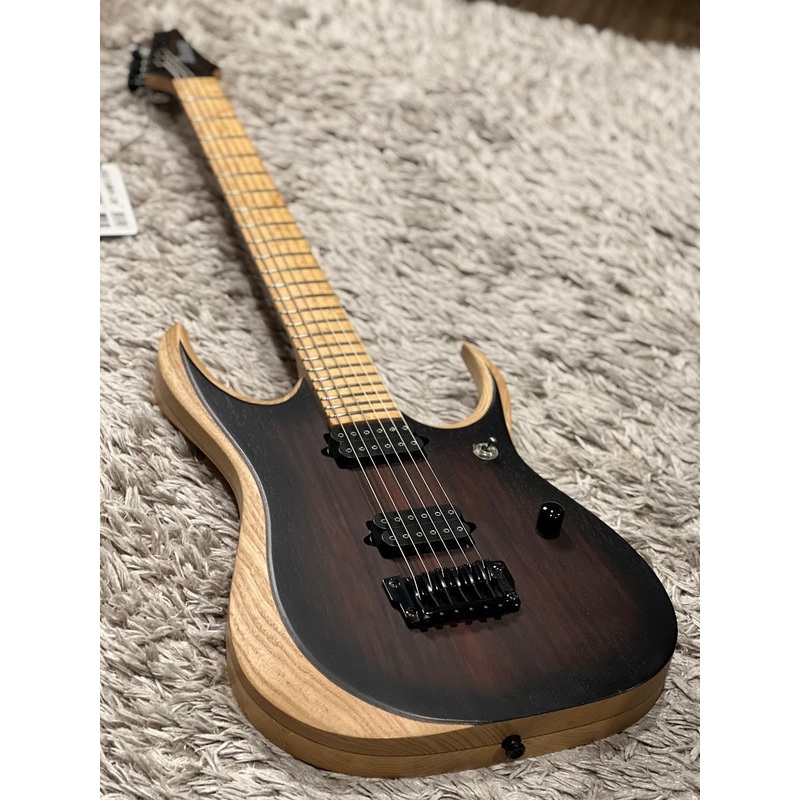 ibanez-rgdix6mrw-cbf-iron-label-charcoal-brown-burst-flat Ibanez RGDIX6MRW-CBF Iron Label Charcoal Brown Burst Flat