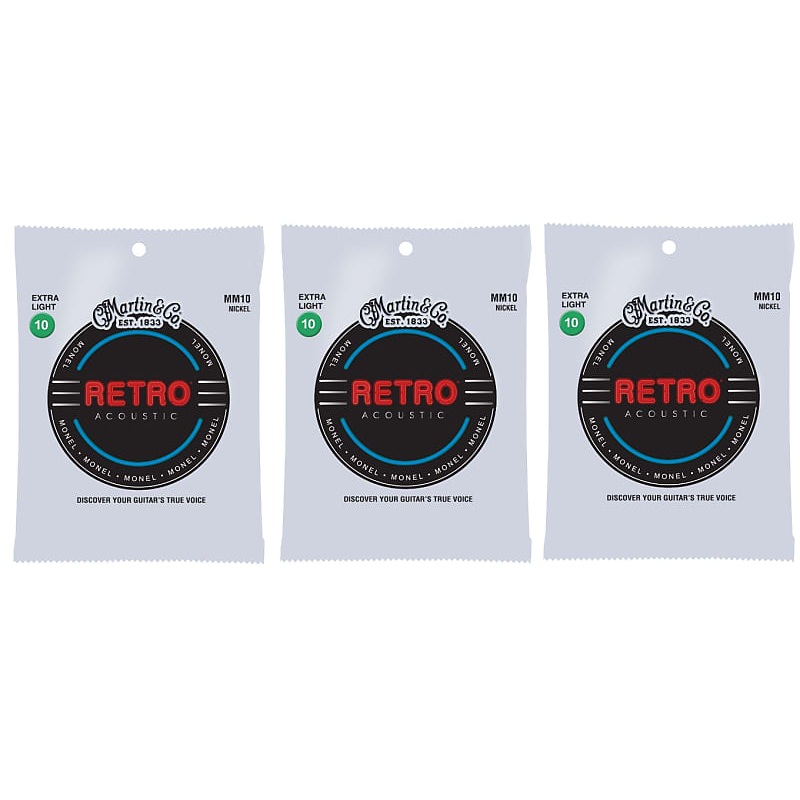 martin-mm10-retro-monel-acoustic-guitar-strings-extra-light-10-47-3-pack Martin MM10 Retro Monel Acoustic Guitar Strings Extra Light 10-47 (3 Pack)