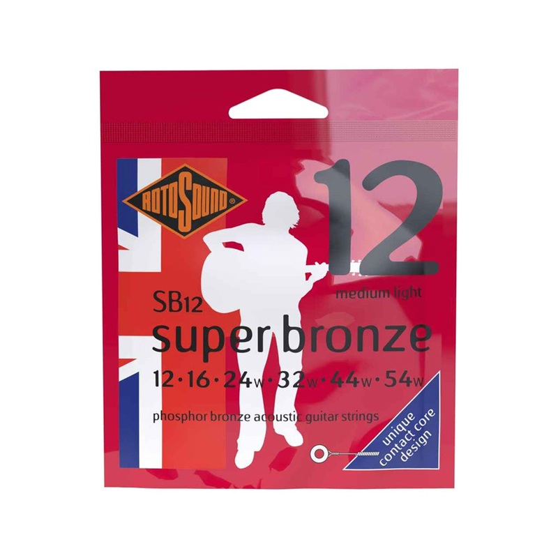 rotosound-sb12-super-bronze-acoustic-guitar-strings-medium-light-12-54 Rotosound SB12 Super Bronze Acoustic Guitar Strings, Medium Light, 12-54