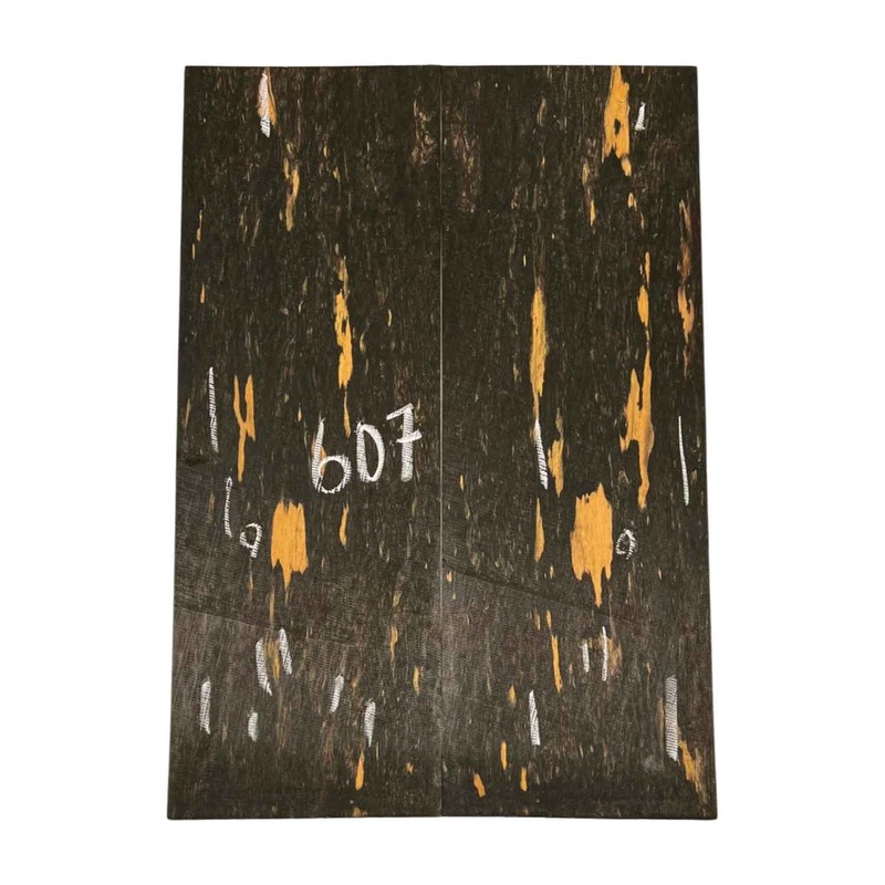 black-and-white-ebony-bookmatched-guitar-drop-top-21-x-7-1-4-x-1-4-607 Black and White Ebony Bookmatched Guitar Drop Top 21" x 7-1/4" x 1/4" #607