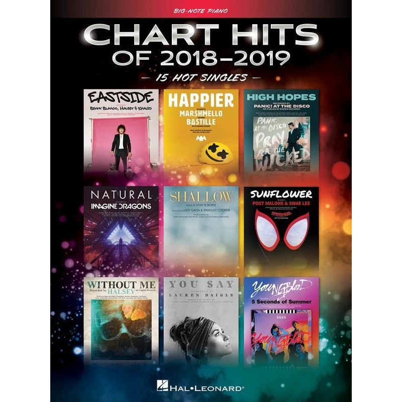 chart-hits-of-2018-2019-big-note-piano Chart Hits of 2018-2019 - Big Note Piano