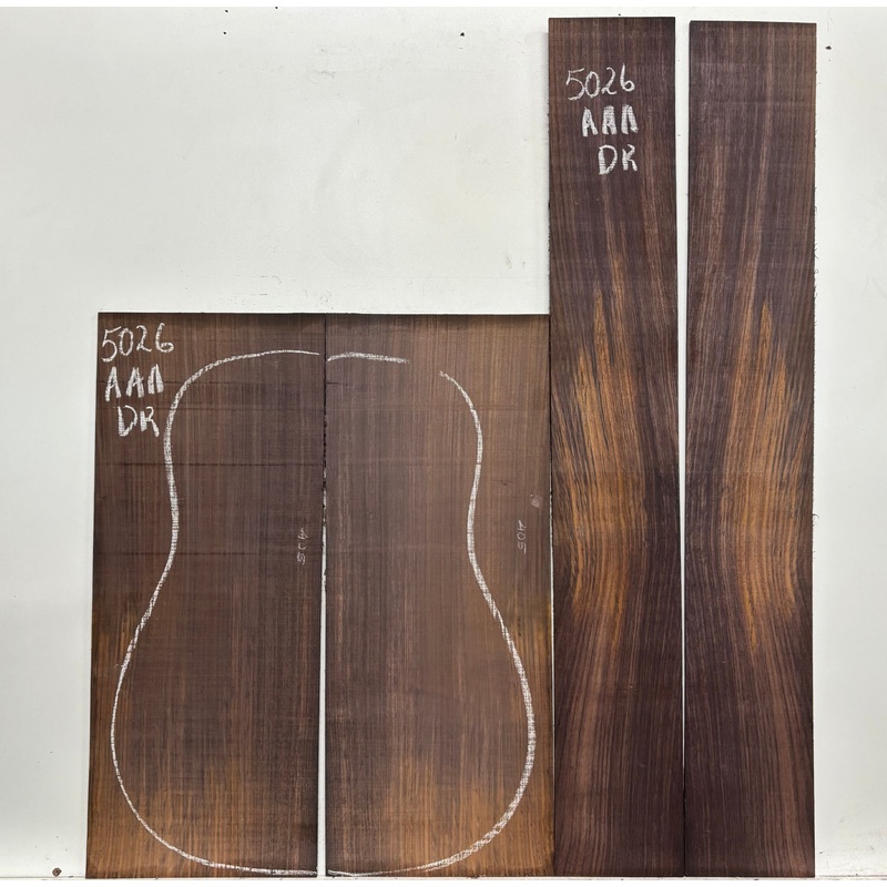east-indian-rosewood-dreadnought-aaa-grade-guitar-back-side-set-5026 East Indian Rosewood Dreadnought AAA Grade Guitar Back & Side Set #5026