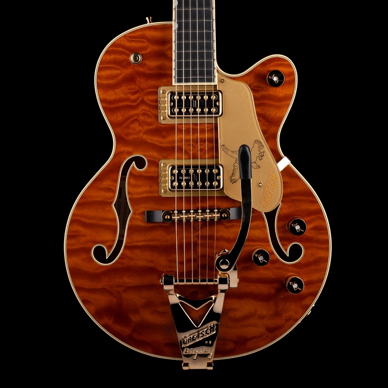 gretsch-limited-edition-falcon-center-block-jr-quilted-maple-roundup-orange-with-case Gretsch Limited Edition Falcon Center Block Jr. Quilted Maple Roundup Orange with Case