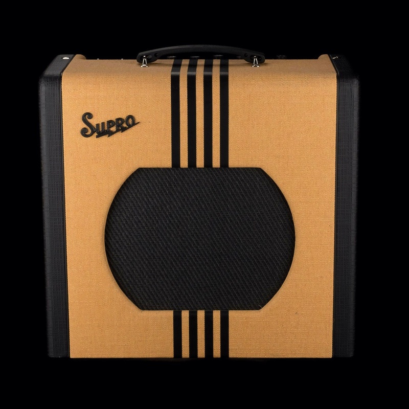 pre-owned-supro-delta-king-12-tweed-with-black-panels-guitar-amp-combo Pre Owned Supro Delta King 12 Tweed With Black Panels Guitar Amp Combo