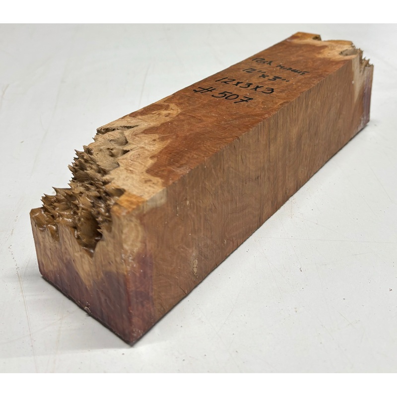 australian-red-mallee-pepper-mill-blank-12-x-3-x-3-507 Australian Red Mallee Pepper Mill Blank 12" x 3" x 3" #507