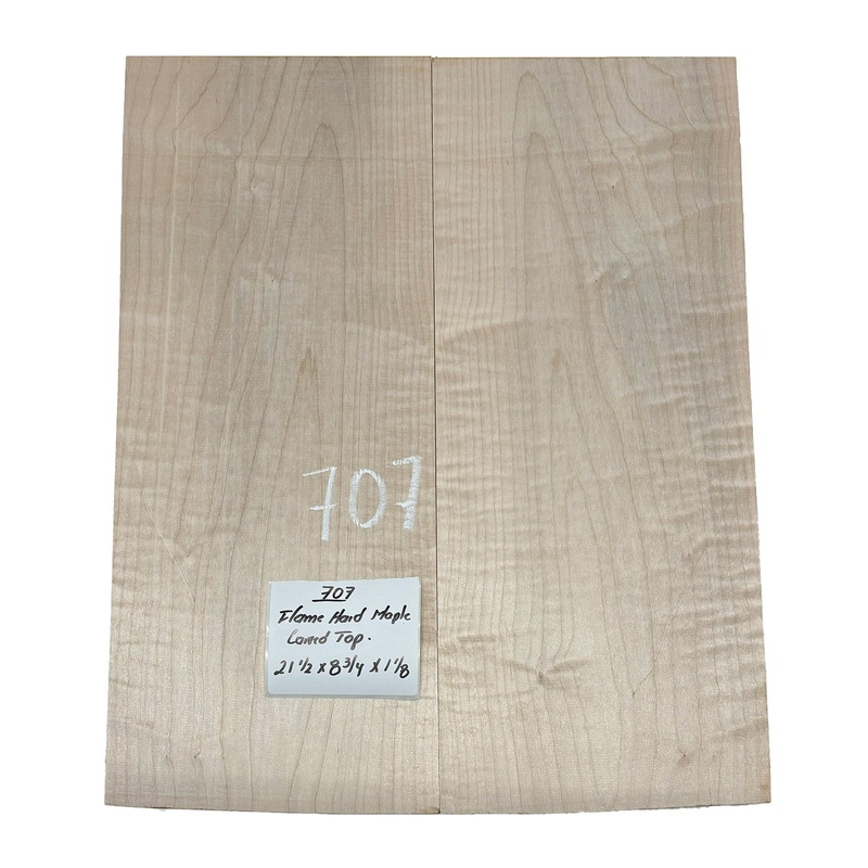 flame-hard-maple-guitar-carved-top-21-1-2-x-8-3-4-x-1-1-8-707 Flame Hard Maple Guitar Carved Top 21-1/2" x 8-3/4" x 1-1/8" #707
