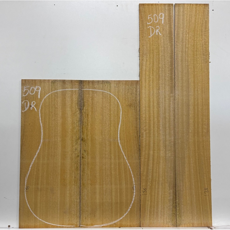 golden-mango-dreadnought-guitar-back-and-side-set-509 Golden Mango Dreadnought Guitar Back and Side Set #509