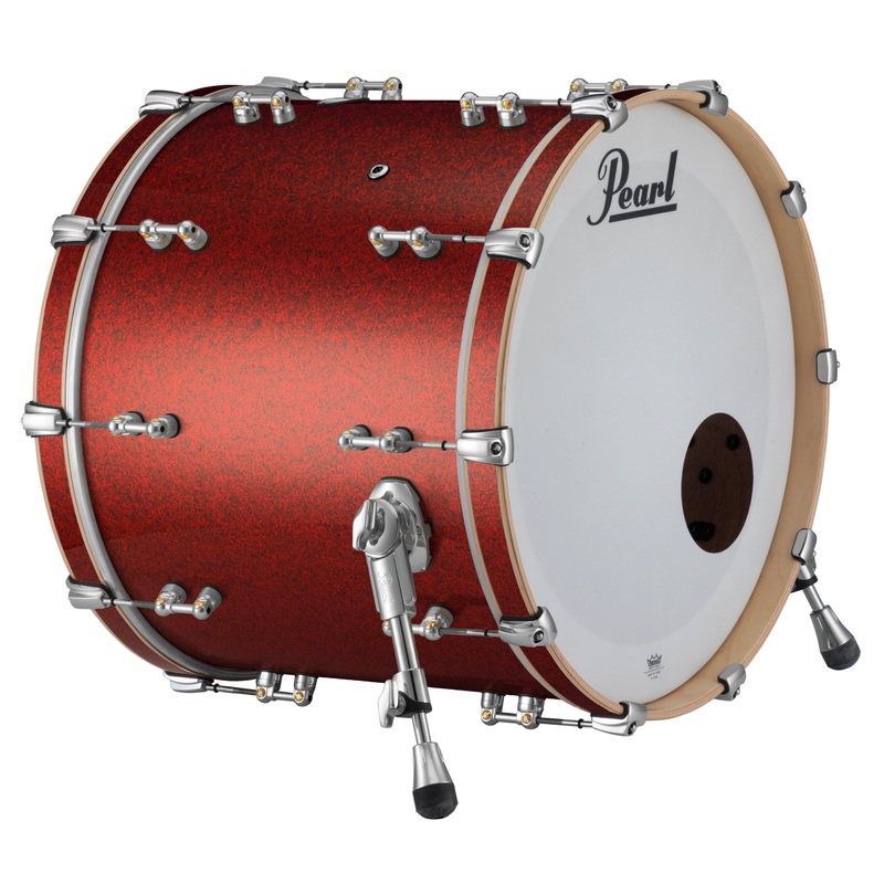 pearl-music-city-custom-reference-pure-20-x16-bass-drum-w-bb3-mount-red-glass-rfp2016bb-c407 Pearl Music City Custom Reference Pure 20"x16" Bass Drum w/BB3 Mount RED GLASS RFP2016BB/C407