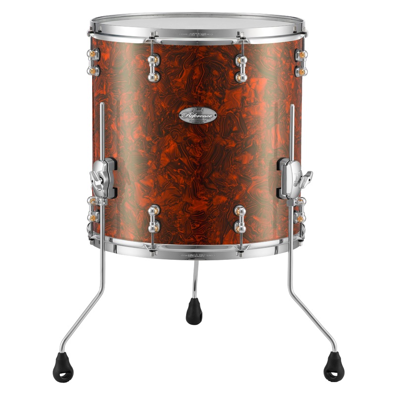 pearl-music-city-custom-reference-pure-series-14-x14-floor-tom-burnt-orange-abalone-rfp1414f-c419 Pearl Music City Custom Reference Pure Series 14"x14" Floor Tom BURNT ORANGE ABALONE RFP1414F/C419