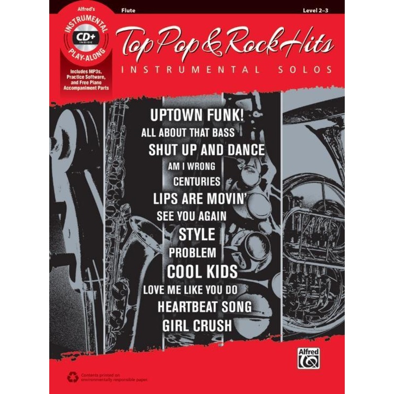 top-pop-rock-hits-instrumental-solos-for-winds-book-cd Top Pop & Rock Hits Instrumental Solos For Winds - Book & CD