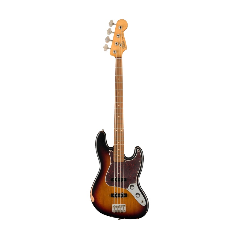fender-60th-anniversary-road-worn-60s-jazz-bass-guitar-3-colour-sunburst Fender 60th Anniversary Road Worn 60s Jazz Bass Guitar, 3-Colour Sunburst