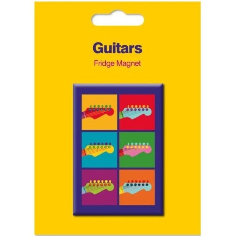 guitar-theme-fridge-magnet-pop-art-style Guitar Theme Fridge Magnet Pop Art Style