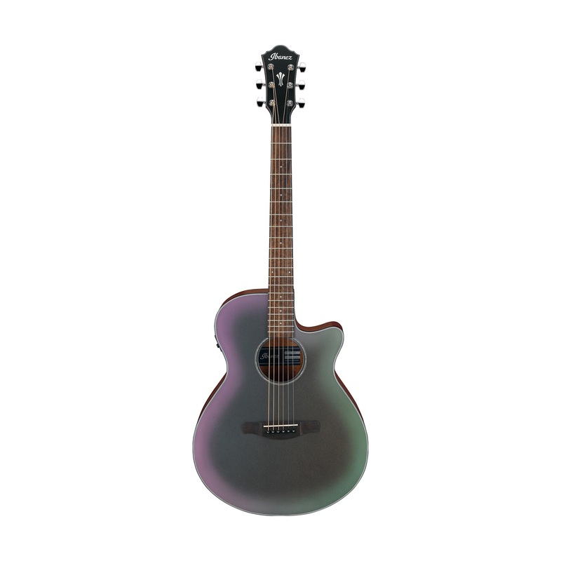 ibanez-aeg50-bam-acoustic-guitar-black-aurora-burst-matte Ibanez AEG50-BAM Acoustic Guitar, Black Aurora Burst Matte