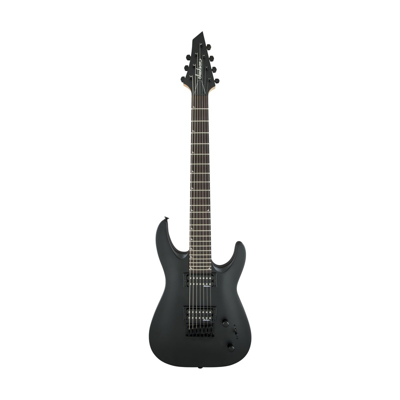 jackson-js-series-dinky-arch-top-js22-7-dka-ht-electric-guitar-amaranth-fb-satin-black Jackson JS Series Dinky Arch Top JS22-7 DKA HT Electric Guitar, Amaranth FB, Satin Black