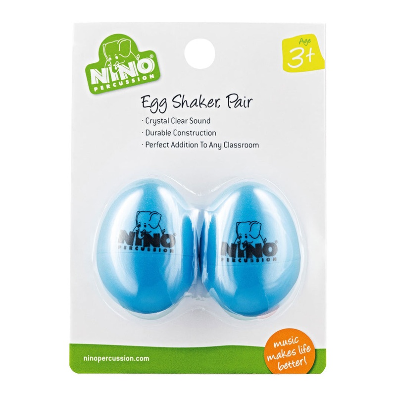 nino-percussion-nino540sb-2-plastic-egg-shaker-pair-sky-blue NINO Percussion NINO540SB-2 Plastic Egg Shaker, Pair, Sky Blue