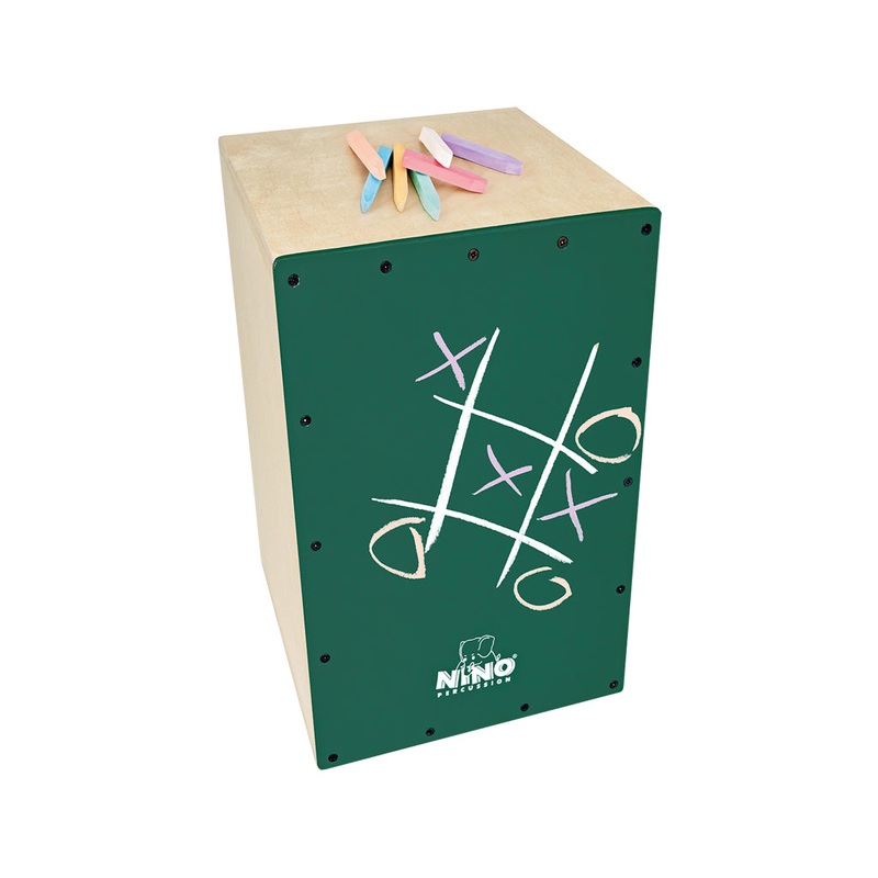 nino-percussion-nino951dg-myo-make-your-own-chalkboard-cajon-w-chalk-pack NINO Percussion NINO951DG-MYO Make Your Own Chalkboard Cajon w/Chalk Pack