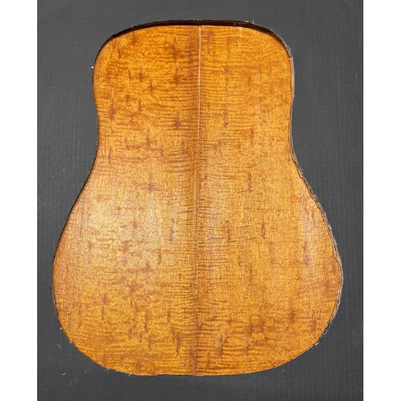 rare-peacock-flame-mahogany-dreadnought-guitar-back-set-2003 Rare Peacock Flame Mahogany Dreadnought Guitar Back Set #2003
