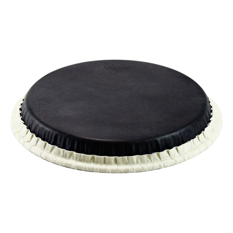 remo-conga-drumhead-tucked-11-skyndeep-black-calfskin-graphic Remo Conga Drumhead, Tucked, 11", Skyndeep, 'Black Calfskin' Graphic