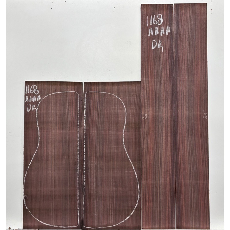 east-indian-rosewood-dreadnought-aaaa-grade-guitar-back-side-set-1168 East Indian Rosewood Dreadnought AAAA Grade Guitar Back & Side Set #1168