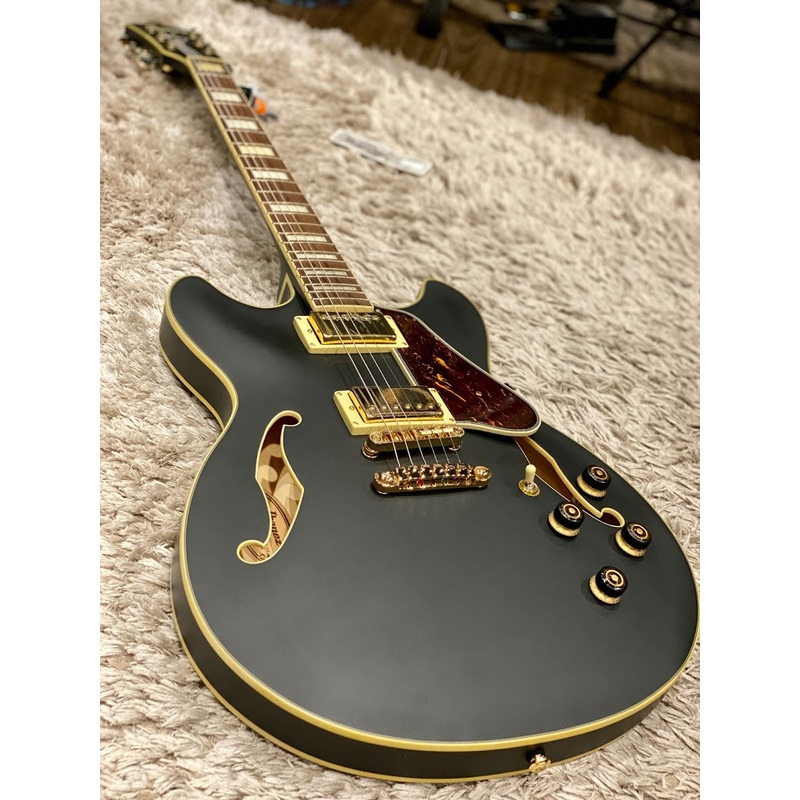 ibanez-artcore-as73g-bkf-in-black-flat Ibanez Artcore AS73G BKF in Black Flat