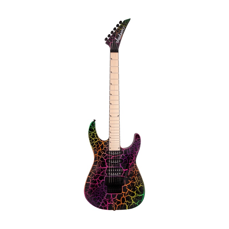 jackson-sl3m-pro-series-soloist-electric-guitar-maple-fb-rainbow-crackle Jackson SL3M Pro Series Soloist Electric Guitar, Maple FB, Rainbow Crackle