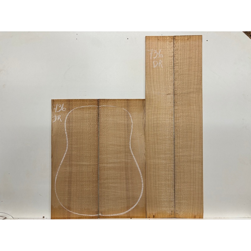 lacewood-dreadnought-guitar-back-side-set-736 Lacewood Dreadnought Guitar Back & Side Set #736