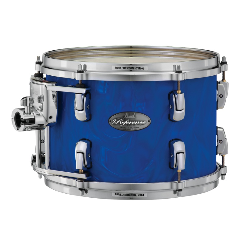 pearl-music-city-custom-10-x10-reference-series-tom-blue-satin-moire-rf1010t-c721 Pearl Music City Custom 10"x10" Reference Series Tom BLUE SATIN MOIRE RF1010T/C721