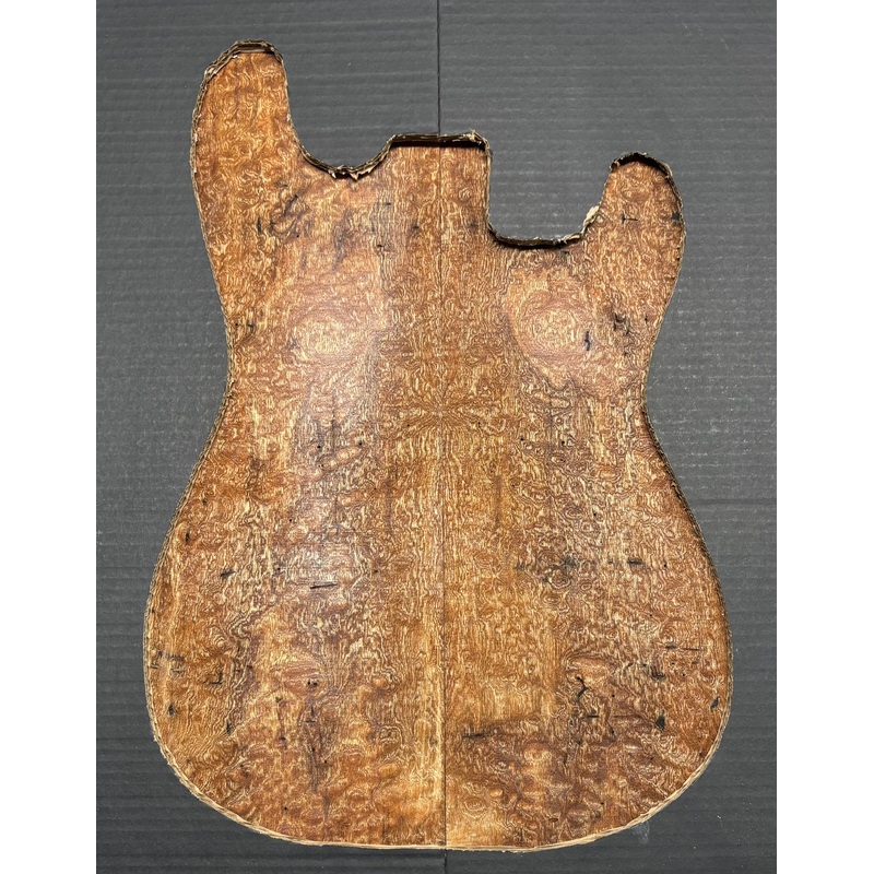 quilted-sapele-guitar-drop-top-21-1-2-x-7-1-4-x-3-8-517 Quilted Sapele Guitar Drop Top - 21-1/2" x 7-1/4" x 3/8" #517