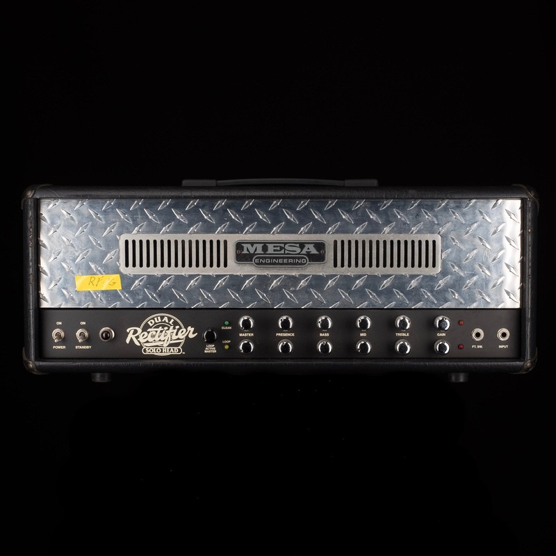 used-1991-mesa-boogie-dual-rectifier-solo-100-watt-amp-head-with-road-case Used 1991 Mesa Boogie Dual Rectifier Solo 100 Watt Amp Head With Road Case